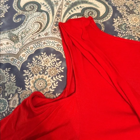 Torrid Vibrant Red Blouse - Picture 3 of 5